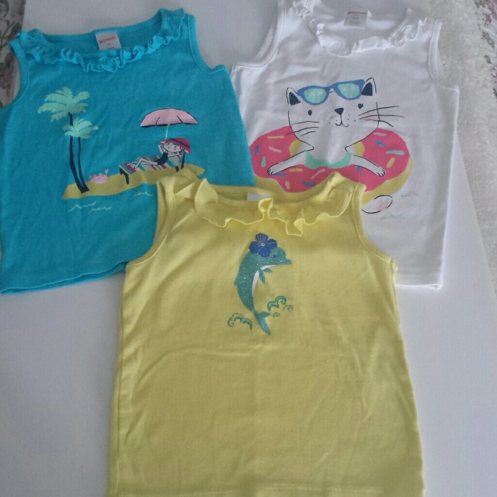 Gymboree Set of 3 Girls Size 4T - 5 Tops